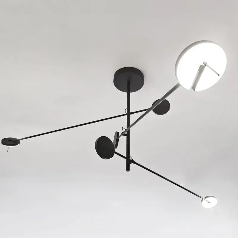 Creative Led Chandelier Black Lustre Adjustable Indoor Lights Bedroom Hanging Lamp Living Room Dining Room Lighting Fixtures