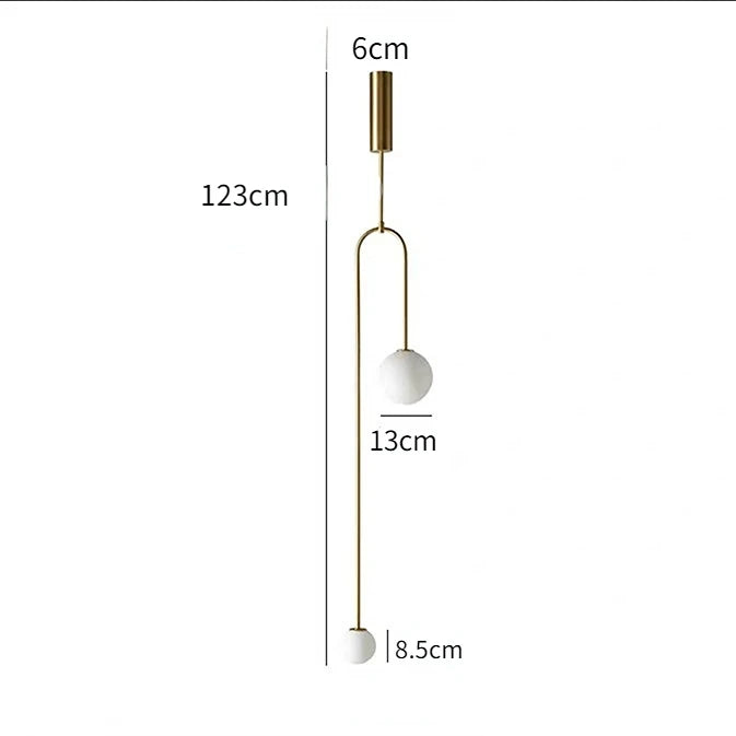Modern Pendant Lighting for Bedroom Bedside Entrance Ceiling Hanging Lamp Bathroom Double Head Chandelier Decoration Lights