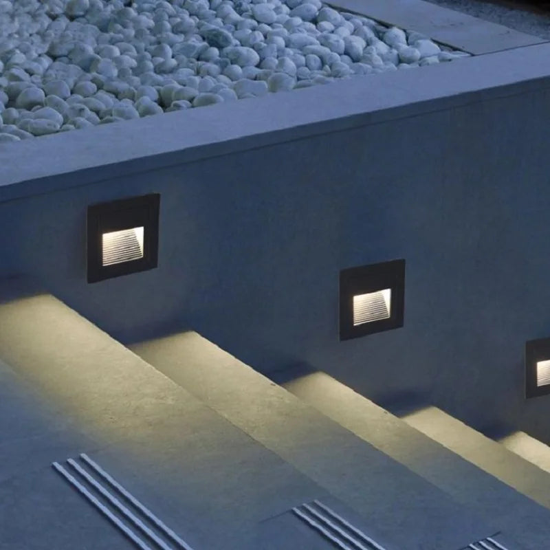 LED Deck Step Light 15Leds IP65 Waterproof Underground Lamp Recessed Stair Paitio Ground Floor Garden Landscape Wall Outdoor