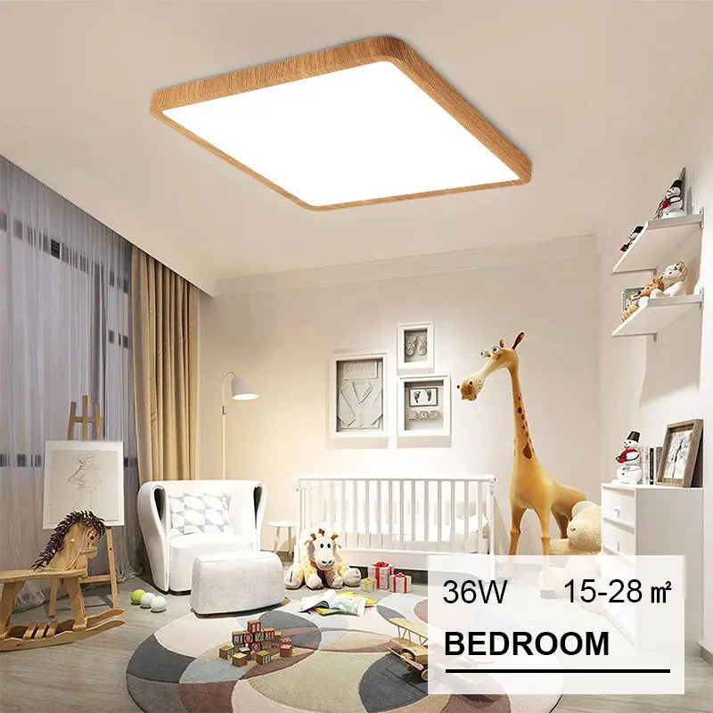 Ultrathin LED Ceiling Light Flush Mount Slim Lighting Fixture 24W 36W Bright Square Led Ceiling Lamp for Bedroom Hallway Kitchen
