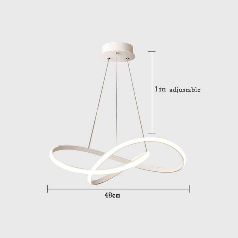 Modern Simple LED Ceiling Chandelier Dining Room Corridor Pendant Lamp Bedroom Living Room Light Home Decoration