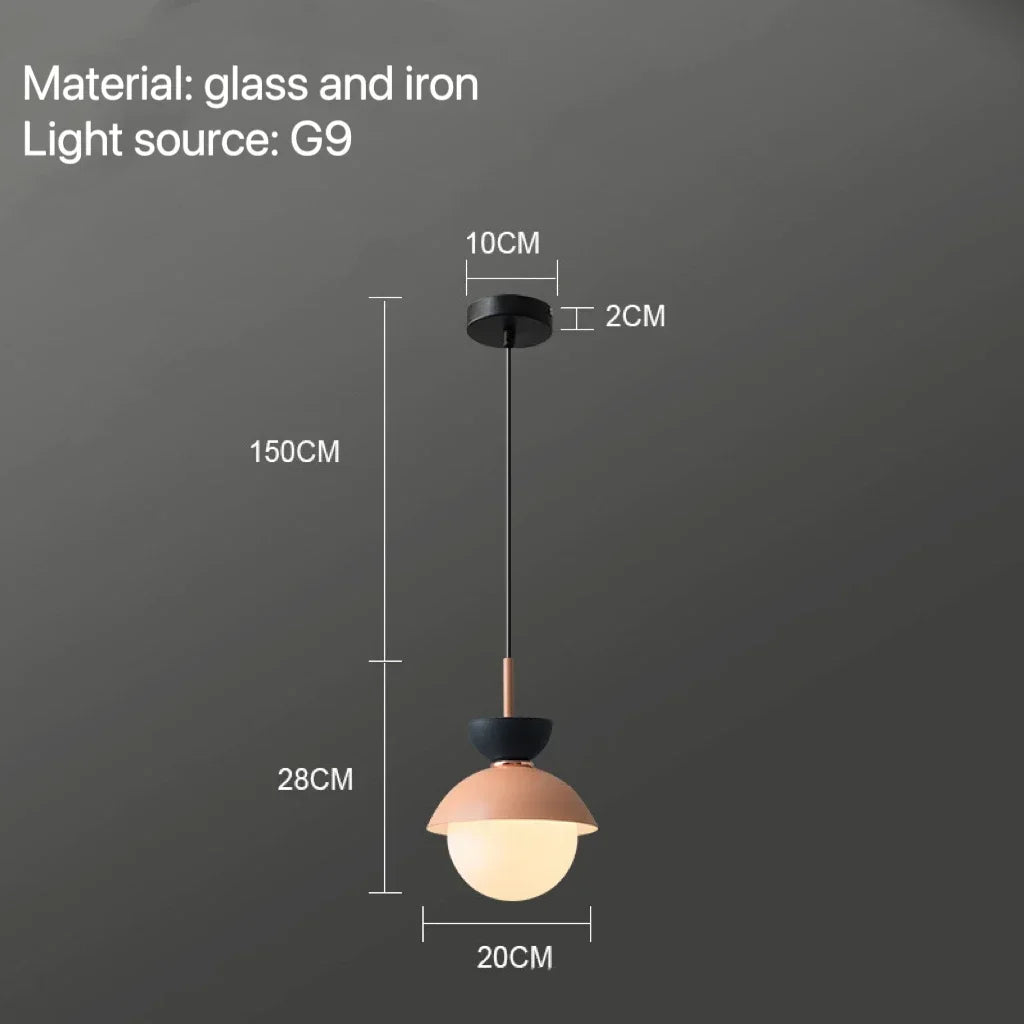 Modern Pendant Lamp Nordic Glass Ball Light Fixtures Hanging Suspension Kitchen Dining Bedroom Home Decor Luminaire Chandelier