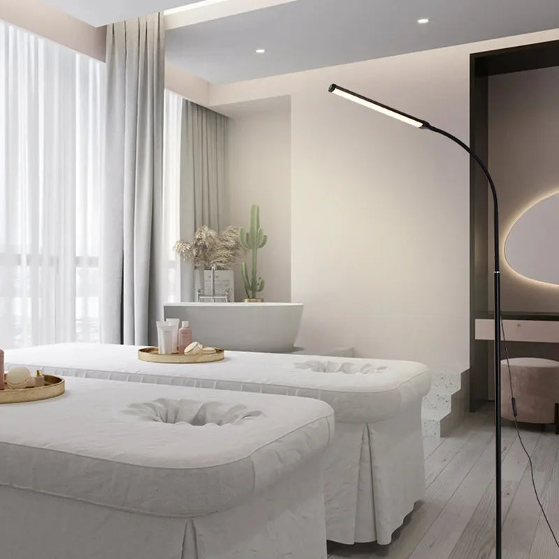 LED Floor Lamp, Flexible Floor Standing Light Adjustable Gooseneck LED Lamp For Home Rooms Reading lights, Woring And Makeup