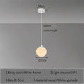 Nordic LED Moon Pendant Chandeliers Lighting for Dining Room Kitchen Restaurant Bar Decor Hanging Bedside Lights Suspension Lamp