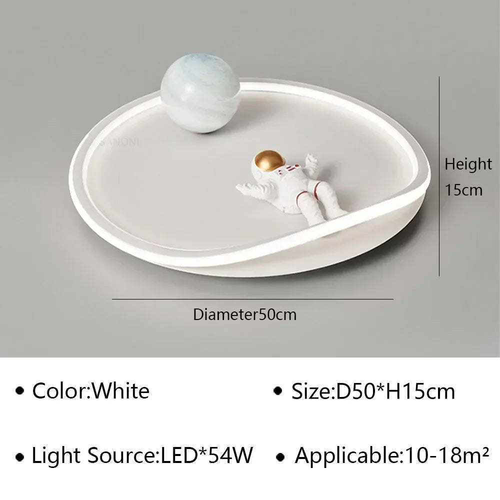 kids ceiling light creative led moon Astronaut Light Fantastic Eye Care living room bedroom girl lamp kaiwayi Princess light