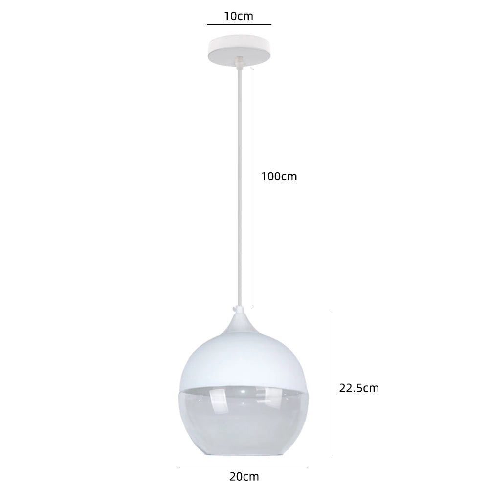 Modern Glass Pendant Lights Kitchen Dining Room Bedside Hanging Lamps For Ceiling Chandelier Restaurant Suspension Luminaire