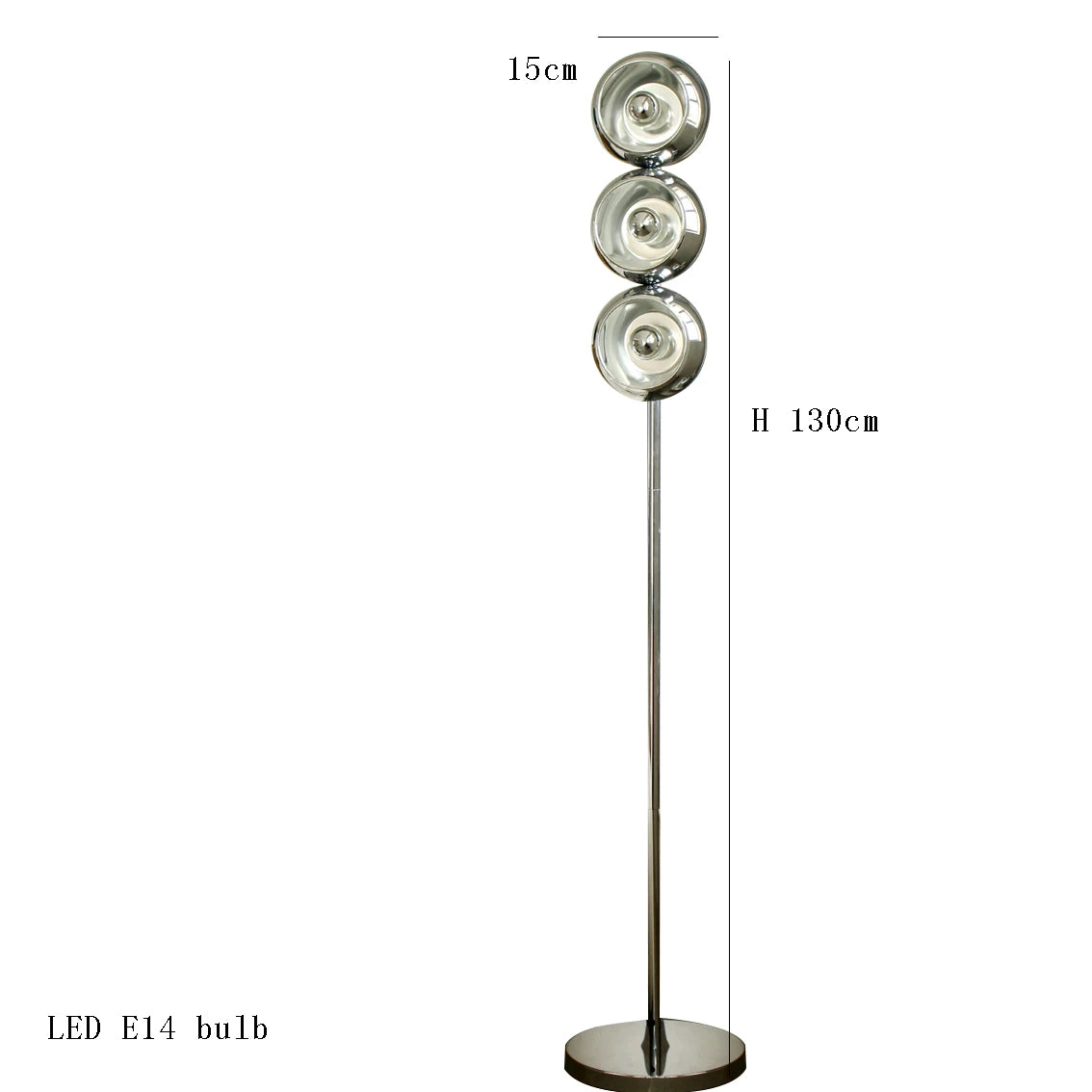 Artistical LED Floor Lamps New Trend Minimalist Chrome Floor Light Lighting Standing Lamps Metal Stylish Art Home Decoration