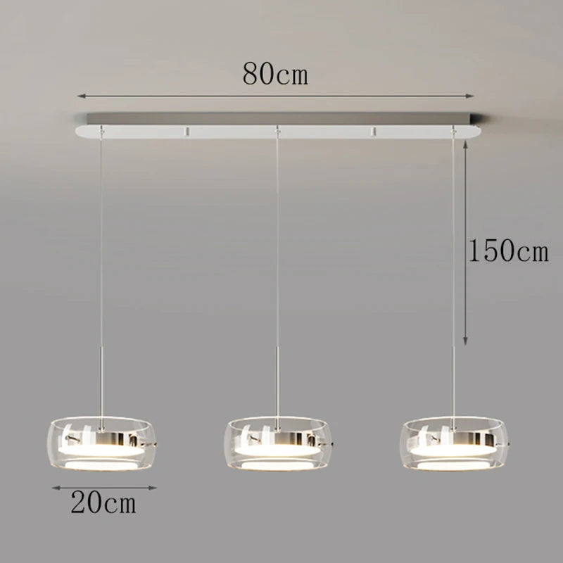 Modern pendant light lamps home decor ring led lights for living room Chandeliers for dining room hanging light indoor lighting
