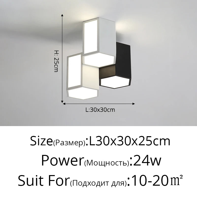 Nordic Surface Mounted LED Ceiling Lights Tube Lights Bedroom Lighting Fixtures Round Modern Hallway Lights Corridor Lamp Decor