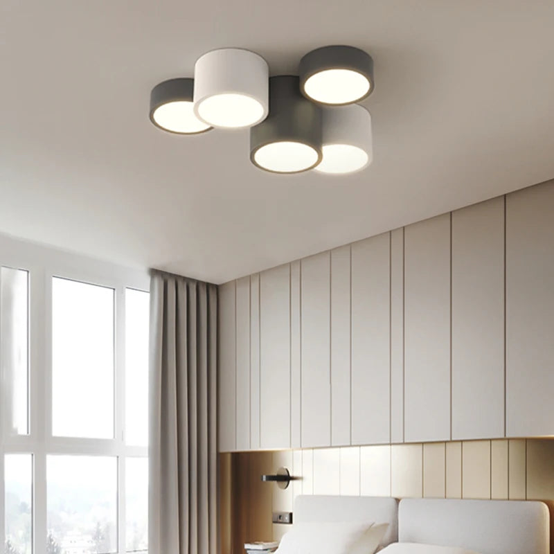 Nordic Surface Mounted LED Ceiling Lights Tube Lights Bedroom Lighting Fixtures Round Modern Hallway Lights Corridor Lamp Decor