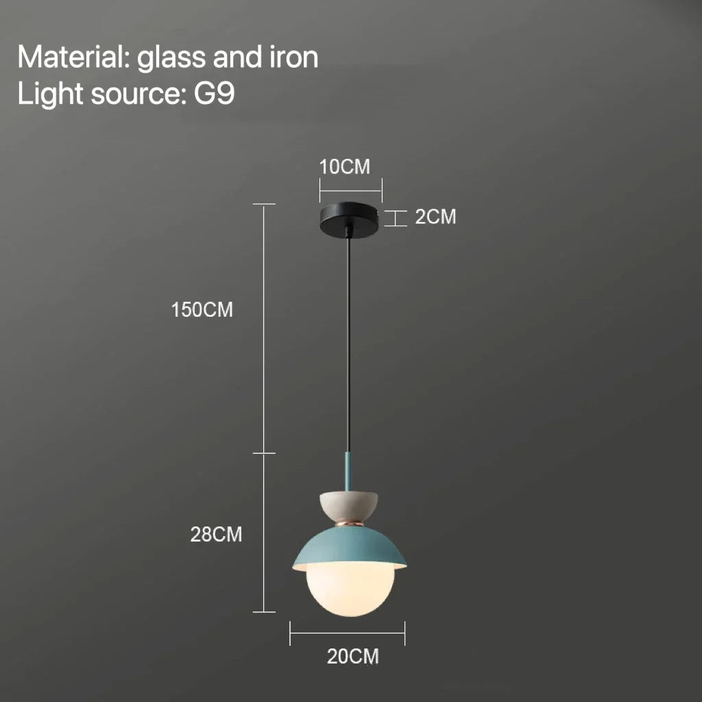 Modern Pendant Lamp Nordic Glass Ball Light Fixtures Hanging Suspension Kitchen Dining Bedroom Home Decor Luminaire Chandelier