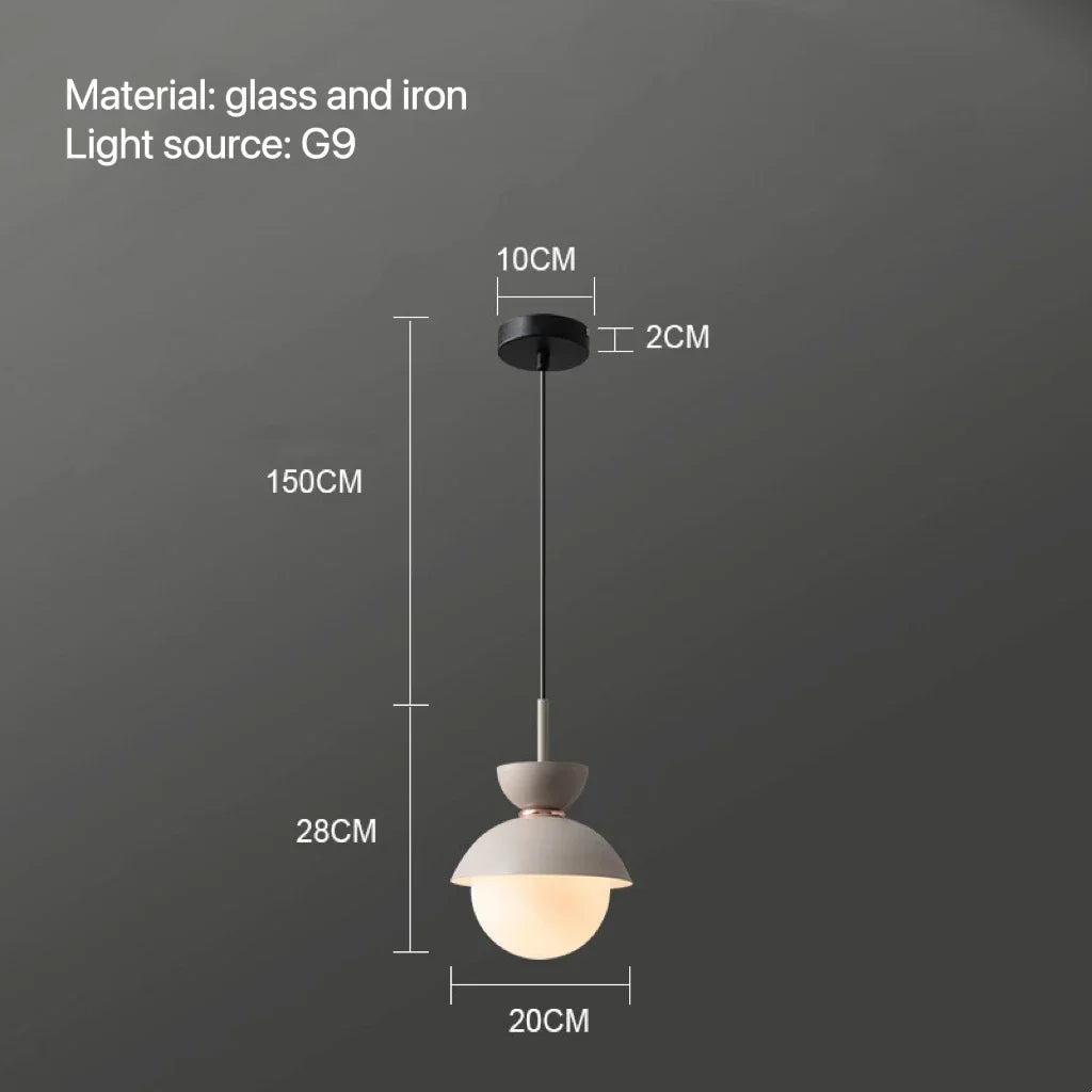 Modern Pendant Lamp Nordic Glass Ball Light Fixtures Hanging Suspension Kitchen Dining Bedroom Home Decor Luminaire Chandelier