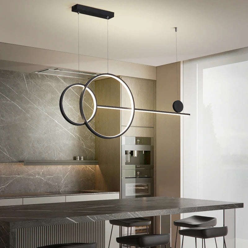 Modern LED Dining Table Pendant Light Cafe Indoor Lighting Restaurant Office Home Decoration Bright Ceiling Pendant Light