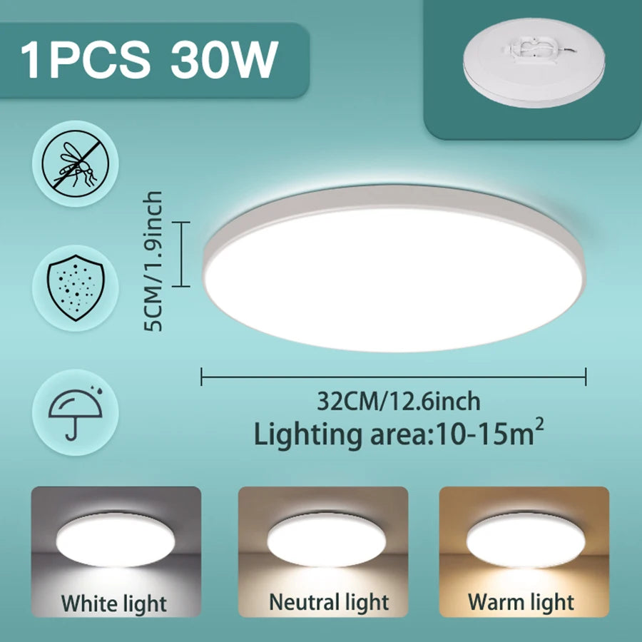 Fashion Three Proof Ceiling Light flush mount ceiling light for Bedroom Kitchen Living Room Indoor Home Lighting Fixtures