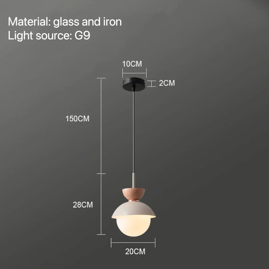 Modern Pendant Lamp Nordic Glass Ball Light Fixtures Hanging Suspension Kitchen Dining Bedroom Home Decor Luminaire Chandelier