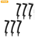 Solar Lights 7-Shape for Garden Lawn IP65 Waterproof Pathway Landscape Lighting 6 LED Auto Dusk to Dawn Solar Ground Light