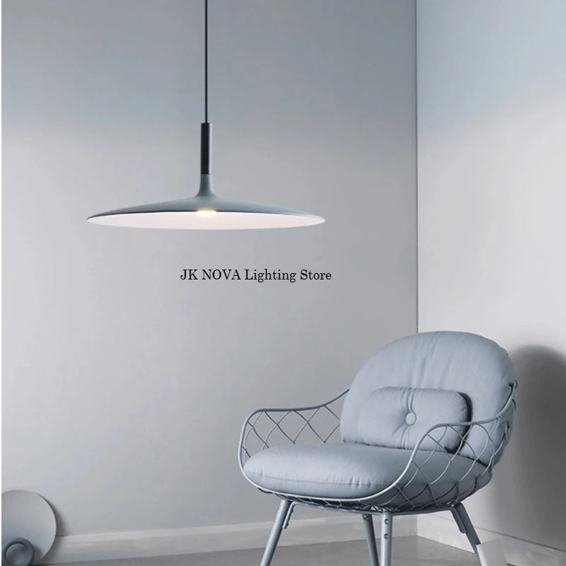 Postmodern Restaurant UFO Pendant Light Living Room Industrial Style Minimalist Designer Pendant Light