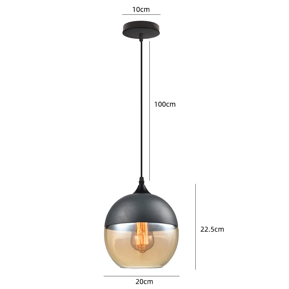 Modern Glass Pendant Lights Kitchen Dining Room Bedside Hanging Lamps For Ceiling Chandelier Restaurant Suspension Luminaire