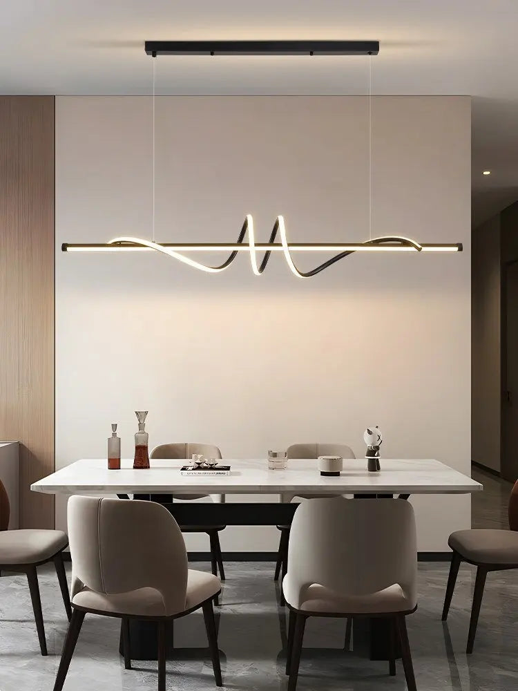 Modern Led Pendant Lights Home Decor For Living Room Dining Room Kitchen Office Bar Hanging Lamp Minimalist Chandelier Lustre