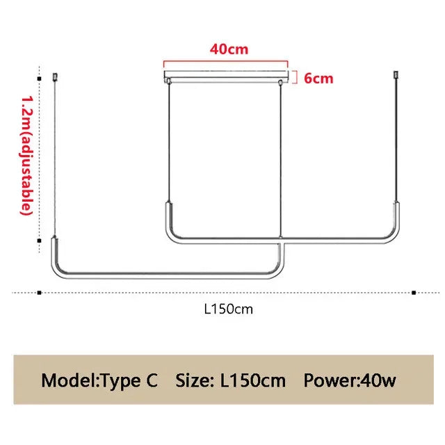 Modern LED Ceiling Chandelier Dimmable Table Dining Room Kitchen Minimalist Pendant Lamps Home Decor Lighting Lusters Luminaires