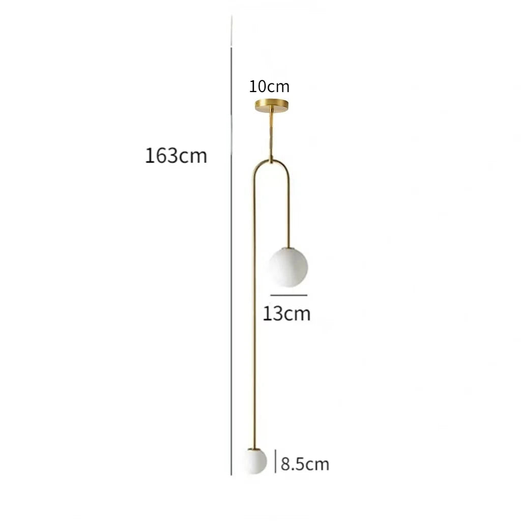 Modern Pendant Lighting for Bedroom Bedside Entrance Ceiling Hanging Lamp Bathroom Double Head Chandelier Decoration Lights