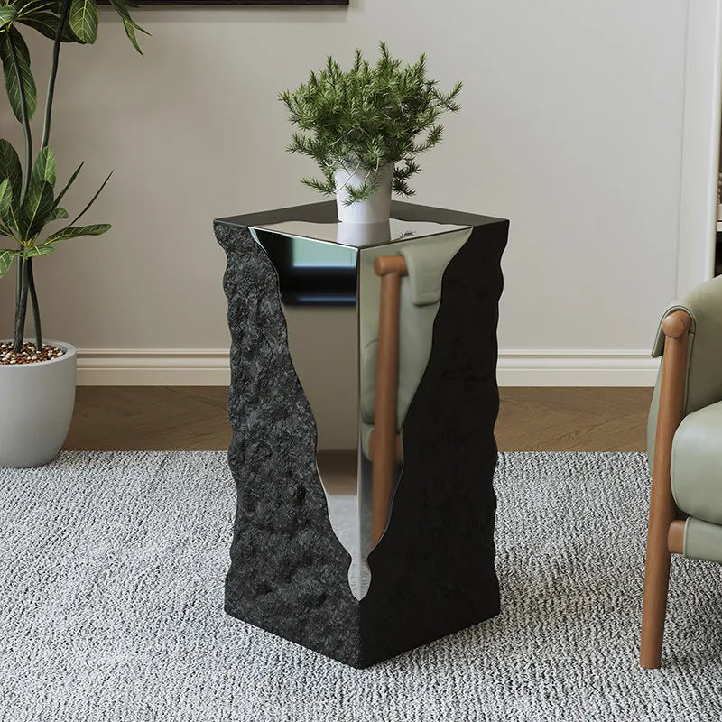Home Creative modern stainless steel edge table luxury simple living room ornament small end coffee table pliante home furniture