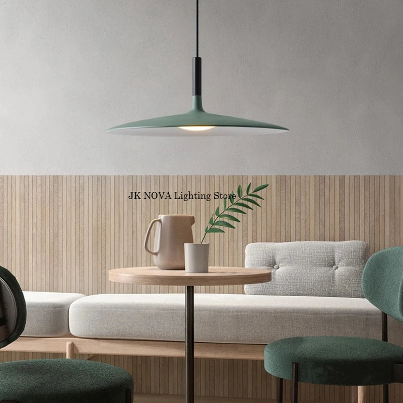 Postmodern Restaurant UFO Pendant Light Living Room Industrial Style Minimalist Designer Pendant Light