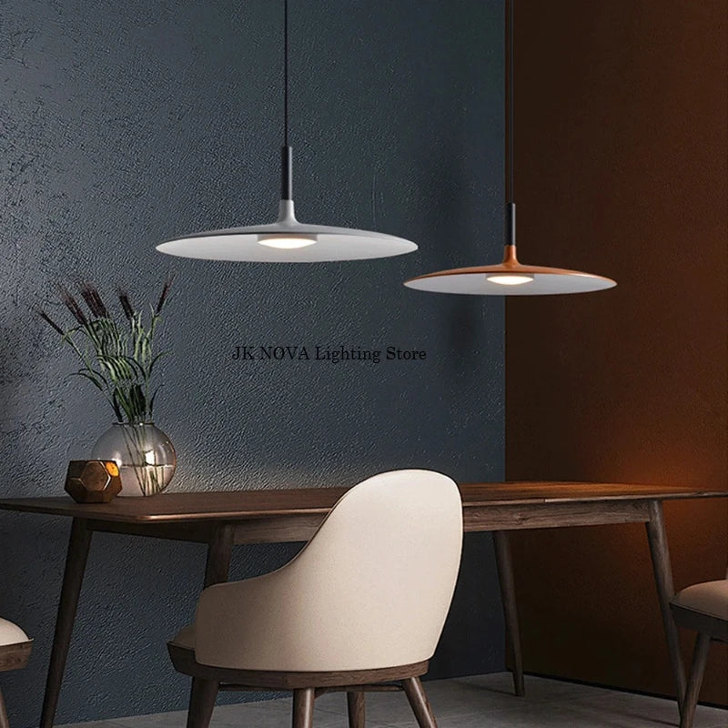 Postmodern Restaurant UFO Pendant Light Living Room Industrial Style Minimalist Designer Pendant Light
