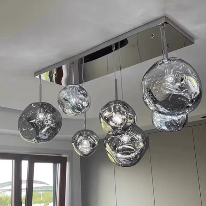 LED Pendant Lights Lava Lamp PVC Lighting for Living Room Indoor Decor Home Fixtures Loft Kitchen Hanging Lamp