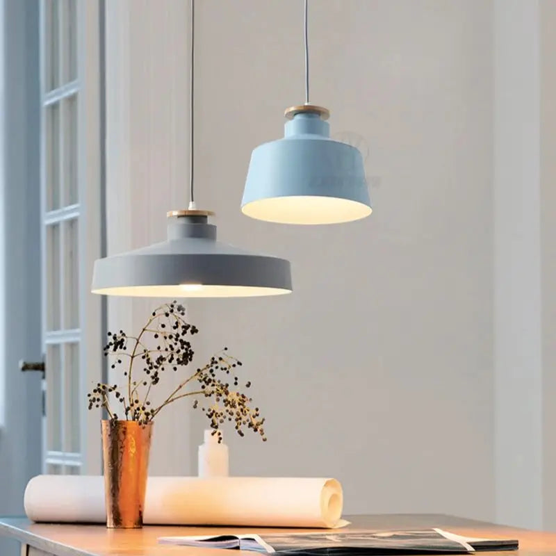Nordic Pendant Light Fixtures Restaurant E27 Pendant Lamps Cafe Bar Macarons Lighting Hanging Lamps