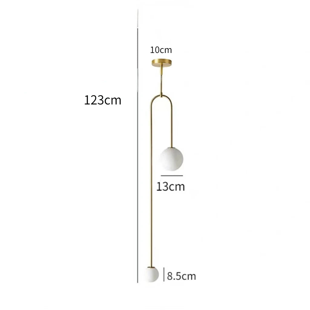 Modern Pendant Lighting for Bedroom Bedside Entrance Ceiling Hanging Lamp Bathroom Double Head Chandelier Decoration Lights