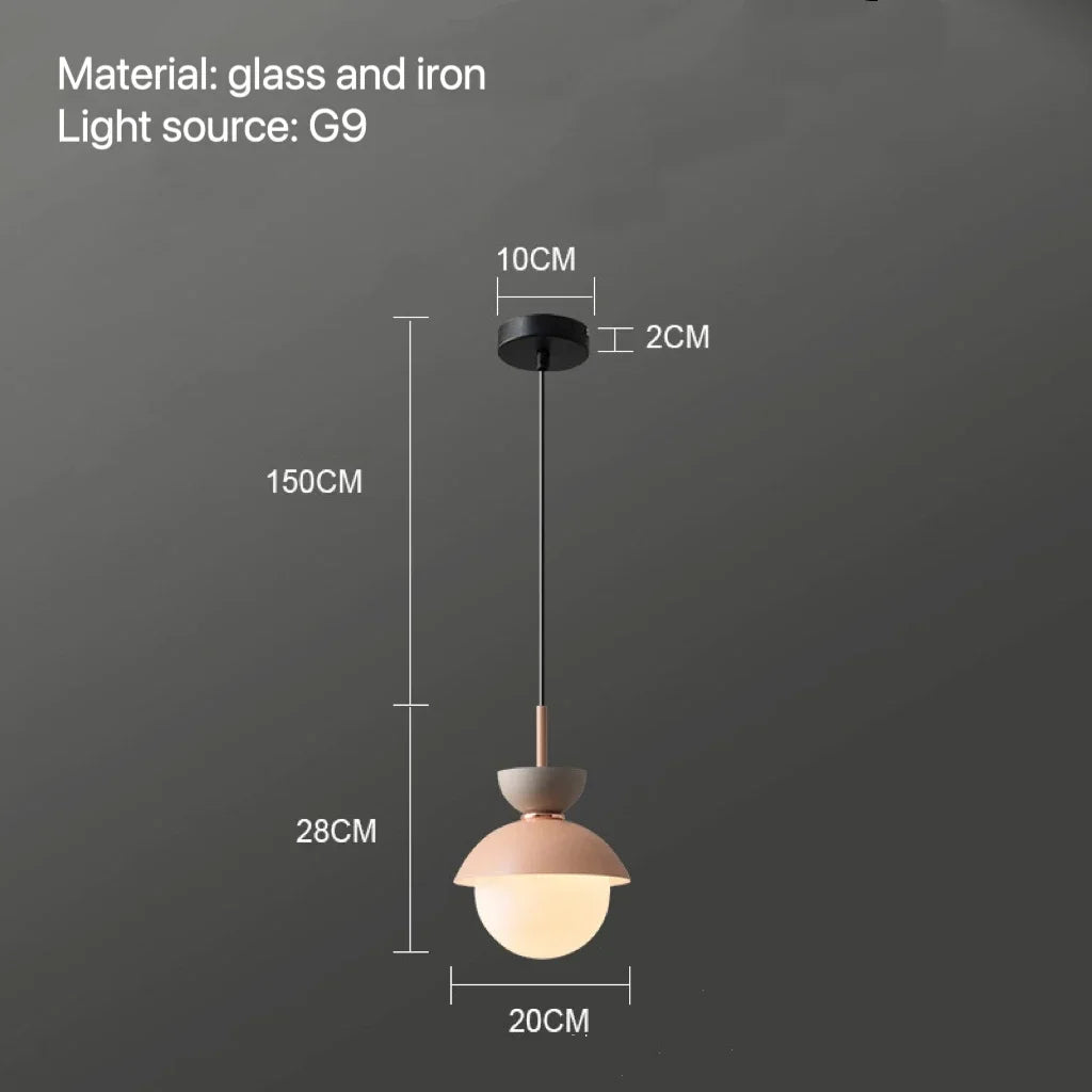 Modern Pendant Lamp Nordic Glass Ball Light Fixtures Hanging Suspension Kitchen Dining Bedroom Home Decor Luminaire Chandelier