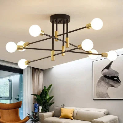 JOYINLED Hot Sales Modern Chandeliers  2/4/6/8BG Simple Decoration Ceiling Lamp Flush Mounted Indoor Room Lights Ceiling