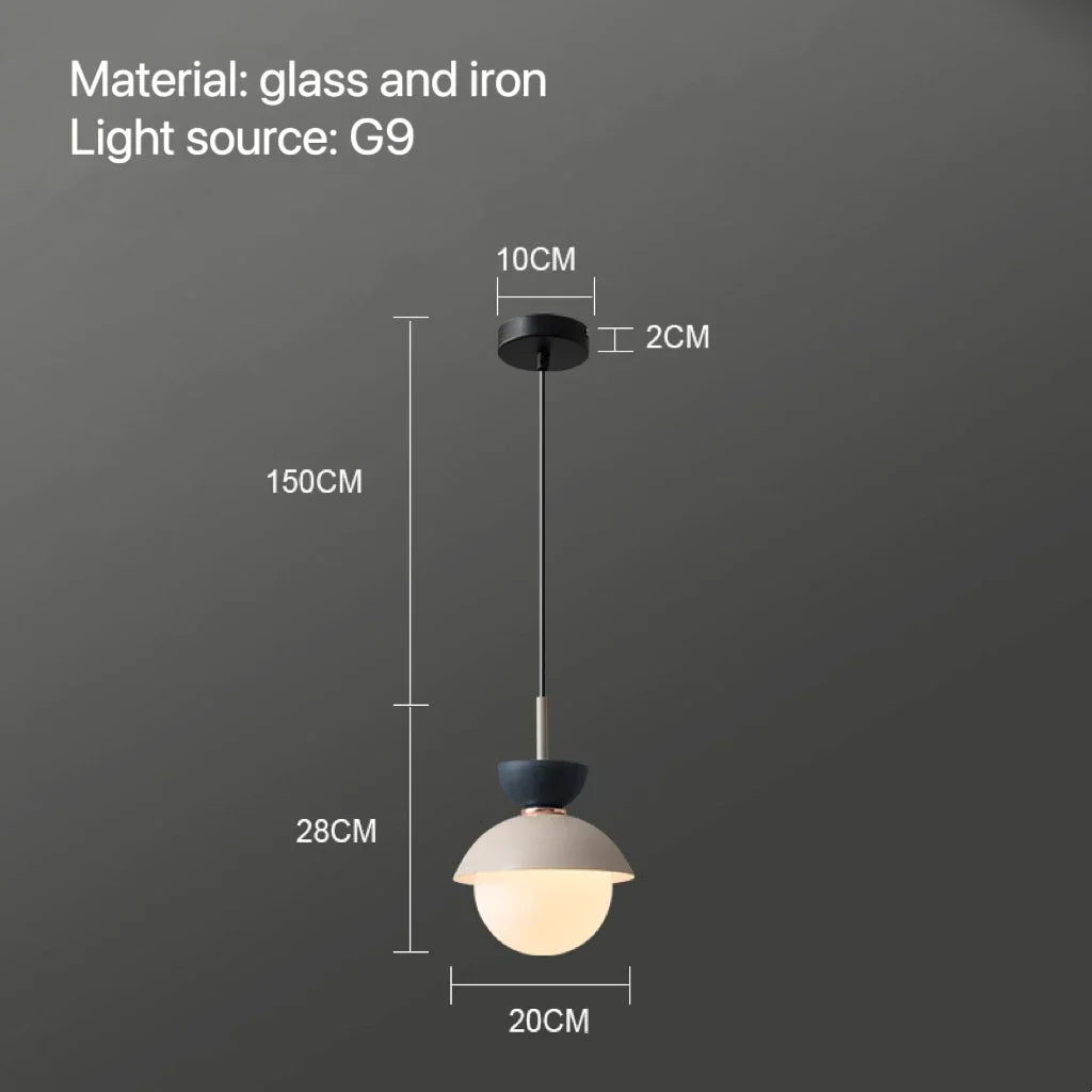 Modern Pendant Lamp Nordic Glass Ball Light Fixtures Hanging Suspension Kitchen Dining Bedroom Home Decor Luminaire Chandelier