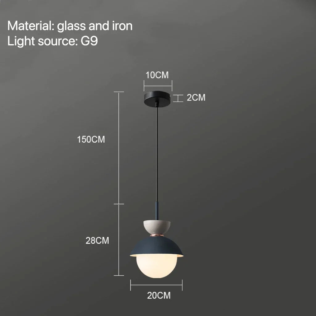 Modern Pendant Lamp Nordic Glass Ball Light Fixtures Hanging Suspension Kitchen Dining Bedroom Home Decor Luminaire Chandelier