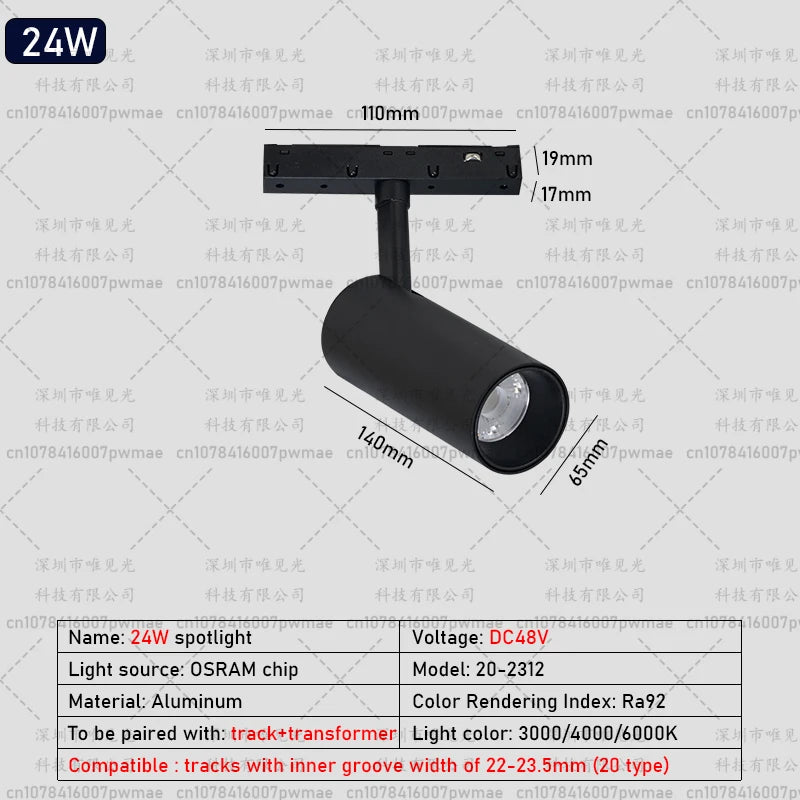 Modern Magnetic Track Light Ceiling Lamp Embedded Spotlight Floodlight, Livingroom Lighting Magnetic Rail Indoor Lighting System