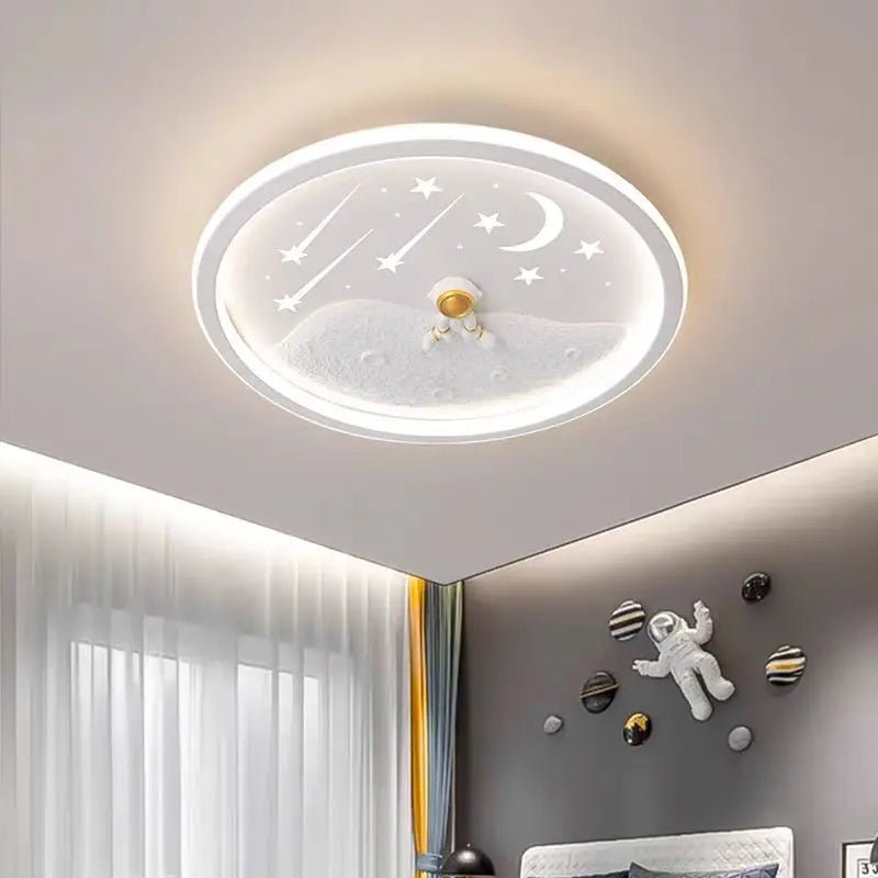 kids ceiling light creative led moon Astronaut Light Fantastic Eye Care living room bedroom girl lamp kaiwayi Princess light