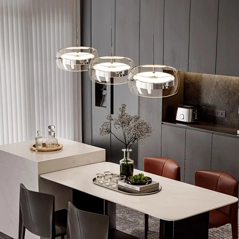 Modern pendant light lamps home decor ring led lights for living room Chandeliers for dining room hanging light indoor lighting