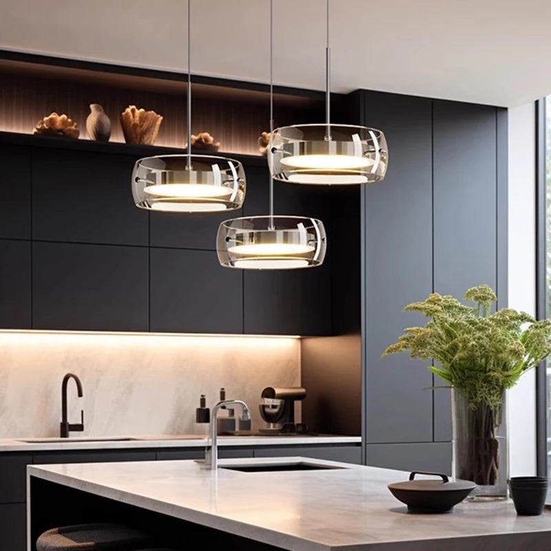 Modern pendant light lamps home decor ring led lights for living room Chandeliers for dining room hanging light indoor lighting