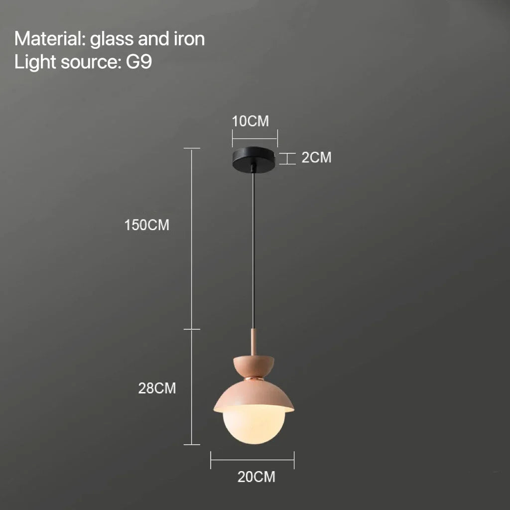 Modern Pendant Lamp Nordic Glass Ball Light Fixtures Hanging Suspension Kitchen Dining Bedroom Home Decor Luminaire Chandelier