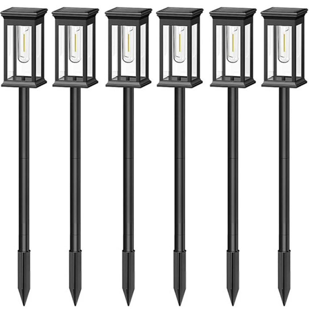 Outdoor Solar Path Lights IP65 Waterproof Landscape Lighting Warm white For Sidewalks Driveways Lawns Terraces Courtyard Garden