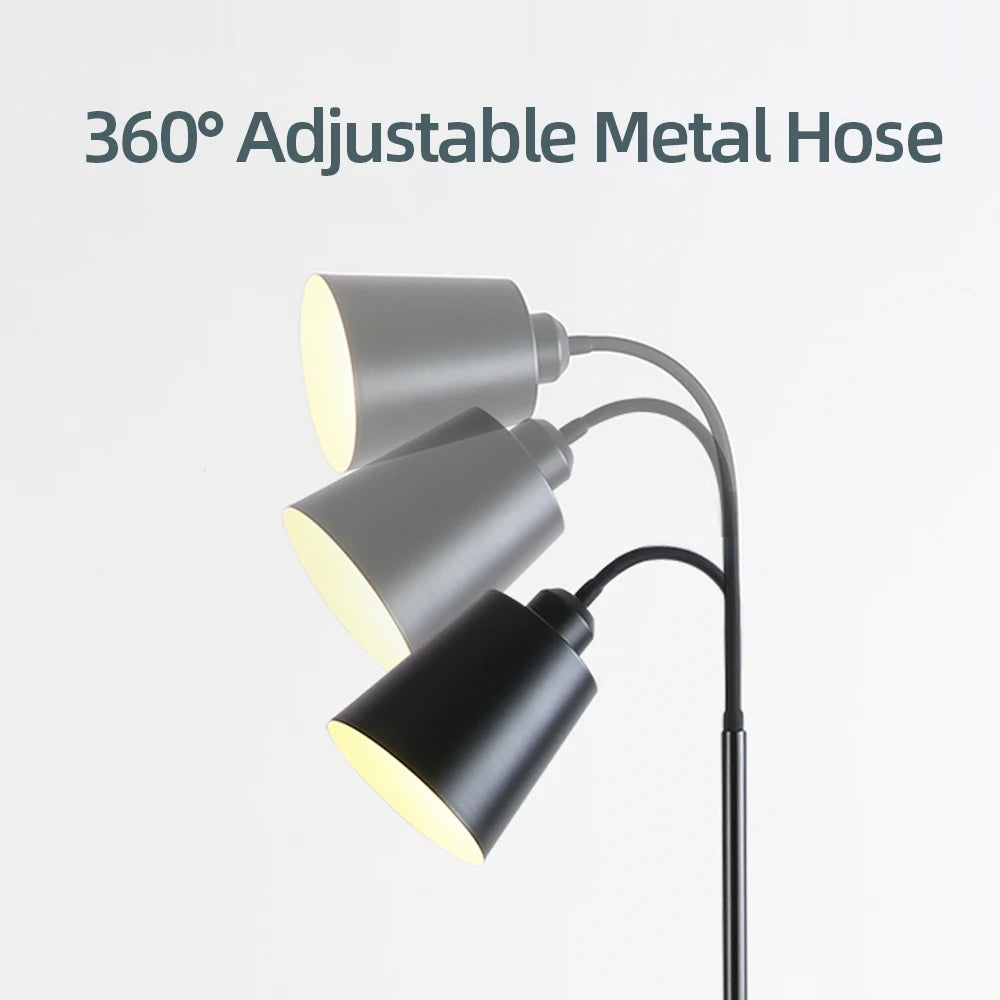 Simple Floor Lamp Modern Changeable Reading Light LED Adjustable Standing Table Lamp for Bedroom Bedside Sofa Decor Lighting