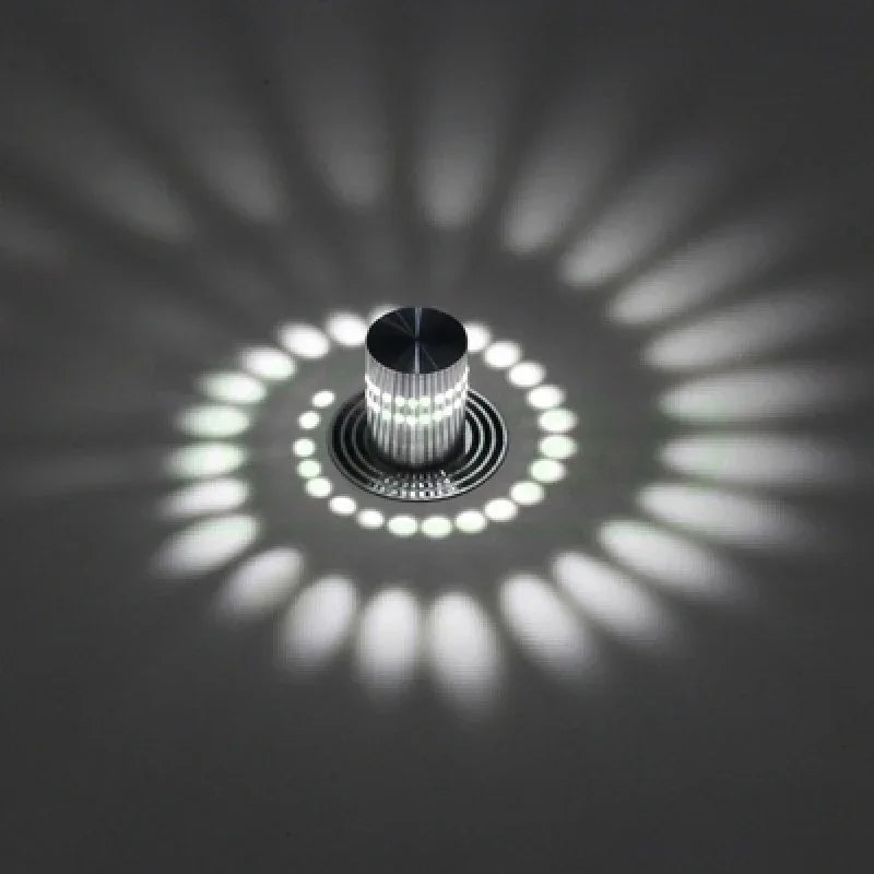 Nordic Modern Spiral Lighting LED Wall Lamp Living Room Bedroom Bedside Lamp KTV Bar Hotel Marvellous Room Decorative Wall Light