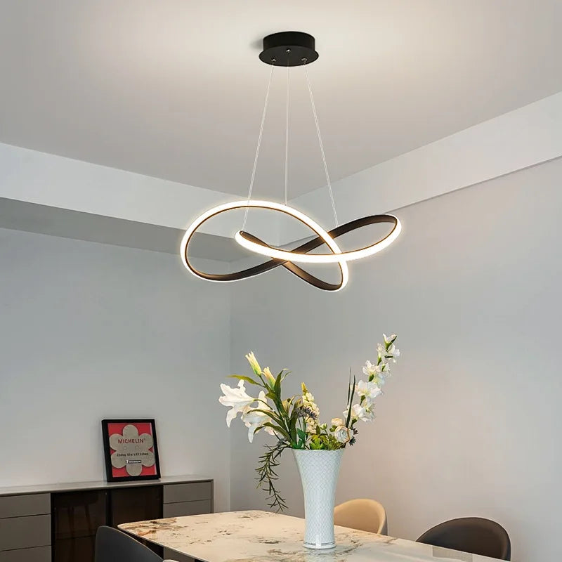Modern Simple LED Ceiling Chandelier Dining Room Corridor Pendant Lamp Bedroom Living Room Light Home Decoration