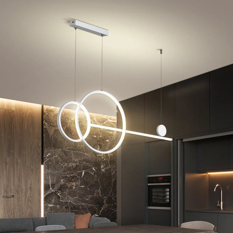 Modern LED Dining Table Pendant Light Cafe Indoor Lighting Restaurant Office Home Decoration Bright Ceiling Pendant Light
