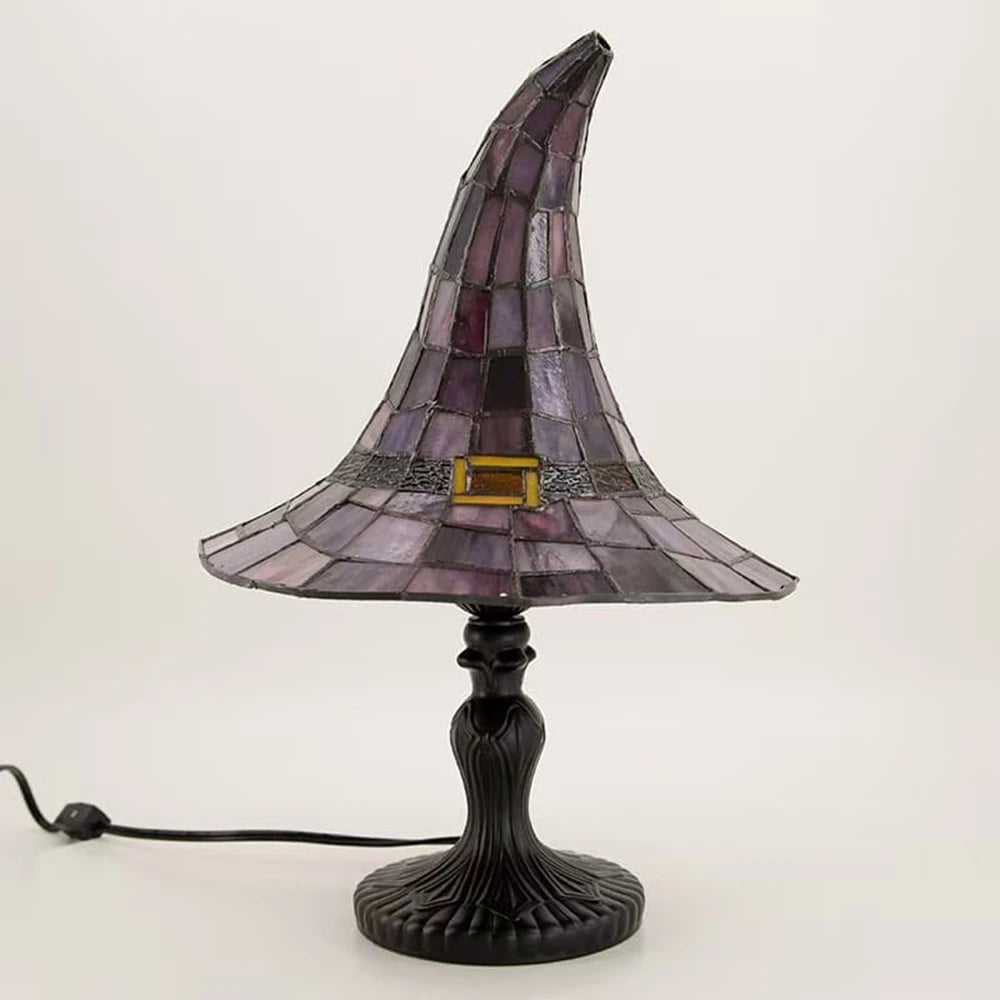  Gothic Night Lamp Witch Hat Lamp Table Lamp Night Light Living Room Bedroom Decoration Halloween Desktop Decorative Light