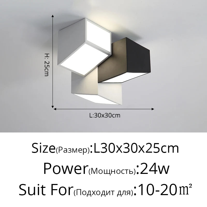 Nordic Surface Mounted LED Ceiling Lights Tube Lights Bedroom Lighting Fixtures Round Modern Hallway Lights Corridor Lamp Decor