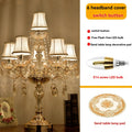 European Luxury Led Crystal Table Lamp For Home Decoration, Bedroom Bedside Lamp Living Room Ambient Light Decoration Desk Lamp