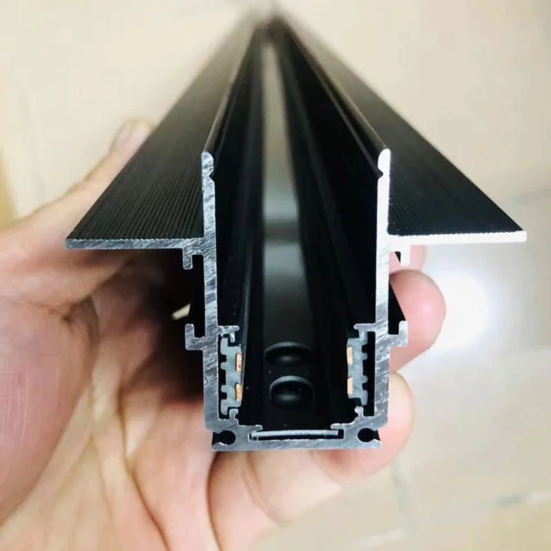Modern Magnetic Track Light Ceiling Lamp Embedded Spotlight Floodlight, Livingroom Lighting Magnetic Rail Indoor Lighting System