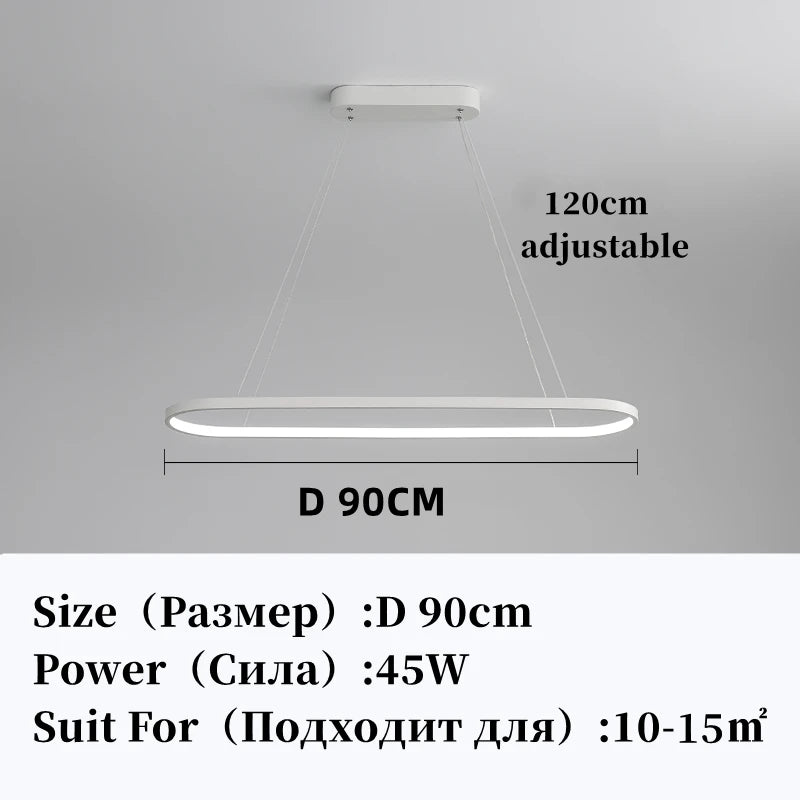Modern LED Pendant Light Chandelier Living Dining Room Island Hanging Lights Restaurant Kitchen Bar Office Home Decoration Lamps
